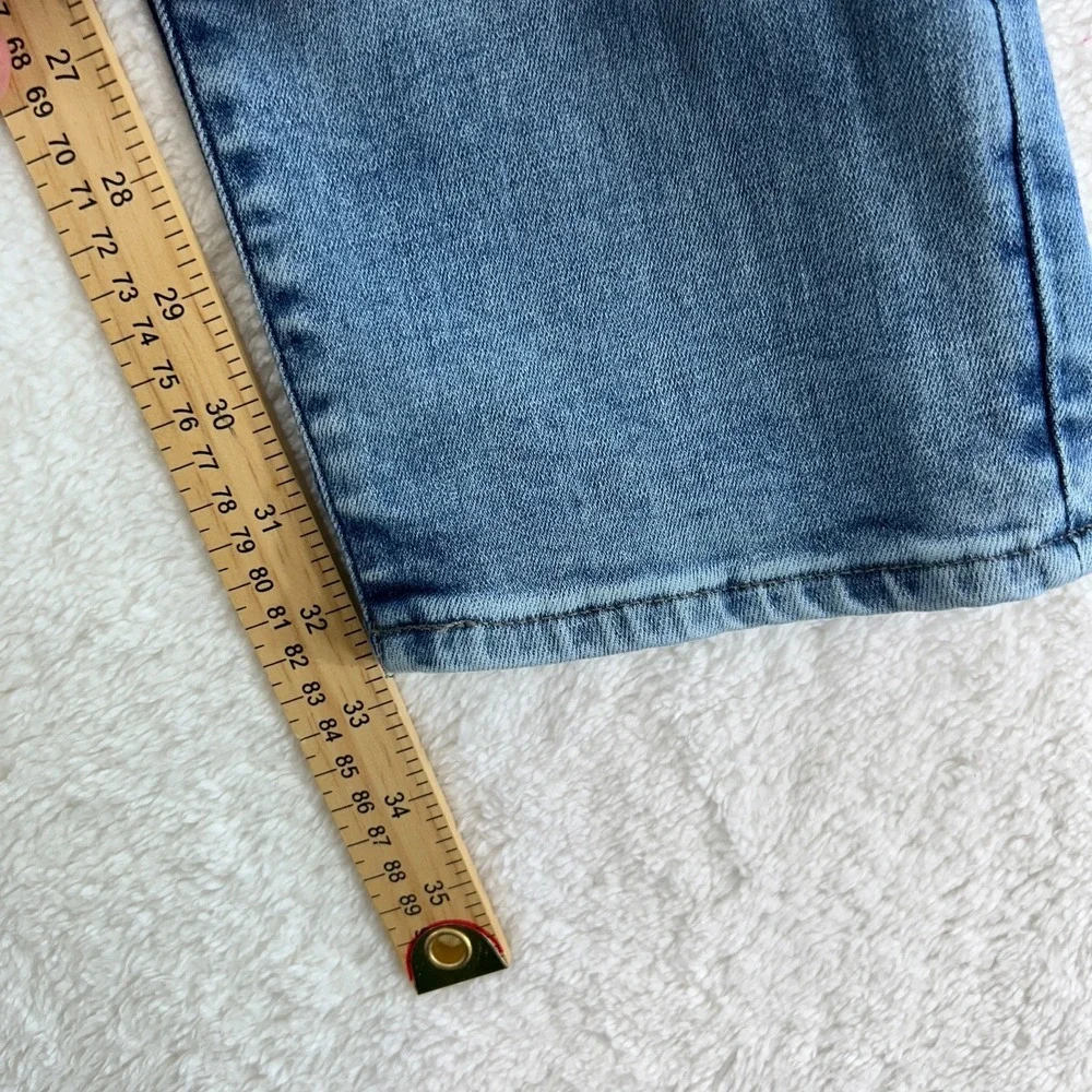 G-Star Original Jeans Mens 40X 33 Light Blue Raw Stretch Skinny - INSEAM ALTERED